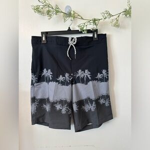 Sonoma Black and Gray Men Swim Board Shorts